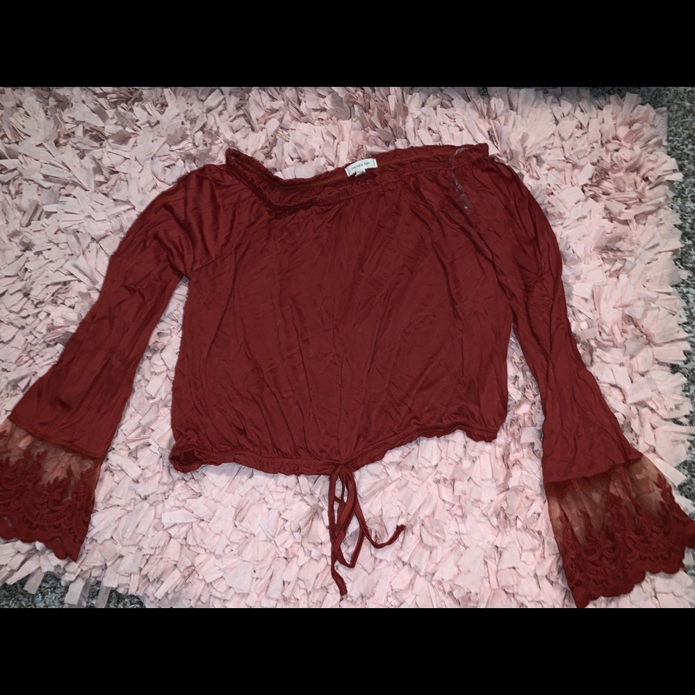 Burnt Orangeish colored crop top